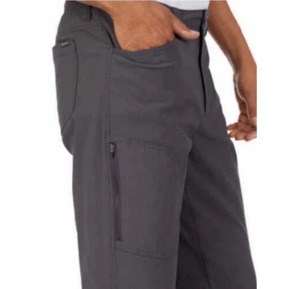 Eddie Bauer‎ Pants Mens Grey Performance Fleece Lined Tech Outdoor Chino 32